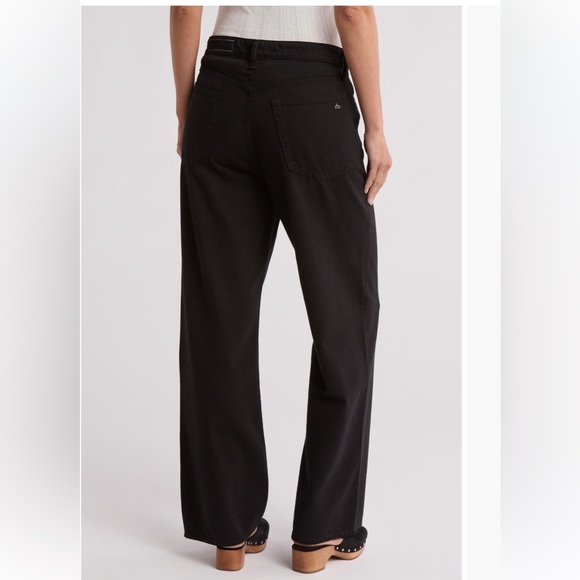 NWT rag & bone Lori Black Flare Jeans -32 - Picture 2 of 6